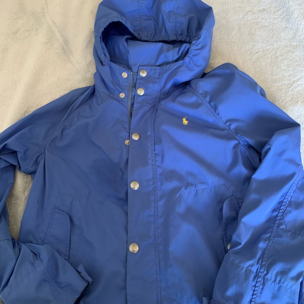 Girls Polo Ralph Lauren size XL 16 blue spring windbreaker